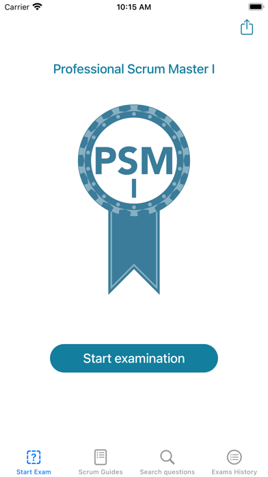 PSM I app screenshot